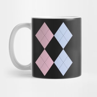 pastel primaries argyle Mug